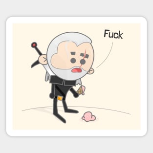 Witcher dropped his ice cream Sticker